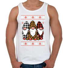 PRINTFASHION Gnóm karácsony - Férfi atléta - Fehér atléta, trikó