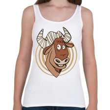 PRINTFASHION Gnú - Női atléta - Fehér női trikó