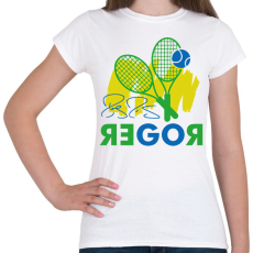 PRINTFASHION Go Roger - Női póló - Fehér