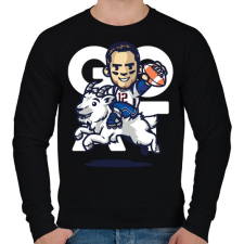 PRINTFASHION GOAT - Férfi pulóver - Fekete férfi pulóver, kardigán