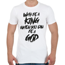 PRINTFASHION God - Férfi póló - Fehér férfi póló