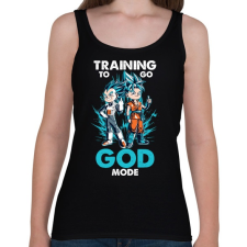 PRINTFASHION GOD MODE - Női atléta - Fekete női trikó