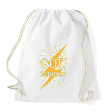 PRINTFASHION God of thunder - a mennydörgés istene - Sportzsák, Tornazsák - Fehér tornazsák