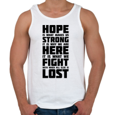 PRINTFASHION God of War idézet - Férfi atléta - Fehér atléta, trikó