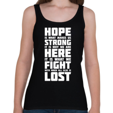 PRINTFASHION God of War idézet - Női atléta - Fekete