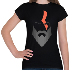 PRINTFASHION god of war - Női póló - Fekete női póló