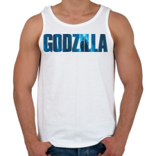 PRINTFASHION Godzi - Férfi atléta - Fehér atléta, trikó