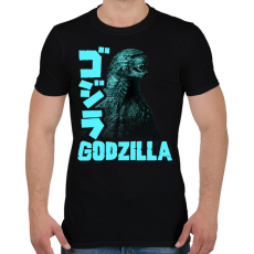 PRINTFASHION Godzilla - Férfi póló - Fekete