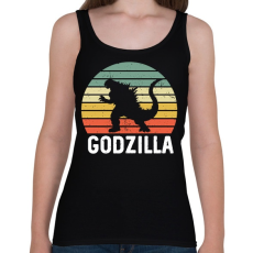 PRINTFASHION Godzilla - Női atléta - Fekete