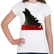 PRINTFASHION Godzilla - Női póló - Fehér női póló