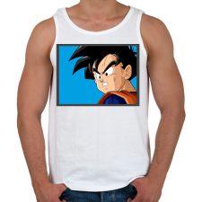 PRINTFASHION Gohan - Férfi atléta - Fehér atléta, trikó