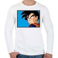 PRINTFASHION Gohan - Férfi hosszú ujjú póló - Fehér férfi póló
