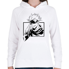PRINTFASHION Gojo Jujutsu Kaisen Hoodie - Női kapucnis pulóver - Fehér női pulóver, kardigán