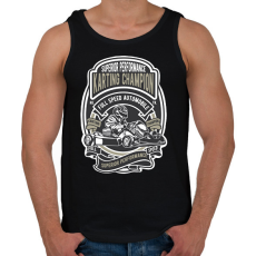 PRINTFASHION gokart - Férfi atléta - Fekete