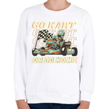 PRINTFASHION Gokart - Gyerek pulóver - Fehér gyerek pulóver, kardigán