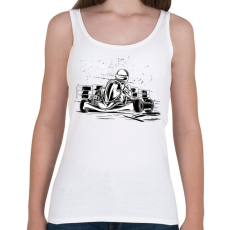 PRINTFASHION Gokart - Női atléta - Fehér