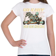 PRINTFASHION Gokart - Női póló - Fehér női póló