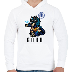 PRINTFASHION goku 2021 - Férfi kapucnis pulóver - Fehér