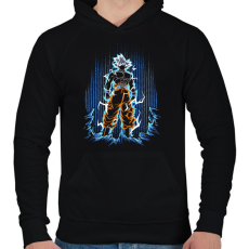 PRINTFASHION goku - Férfi kapucnis pulóver - Fekete