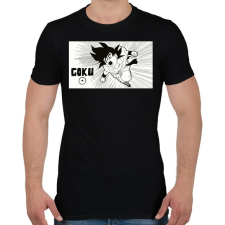 PRINTFASHION Goku - Férfi póló - Fekete férfi póló