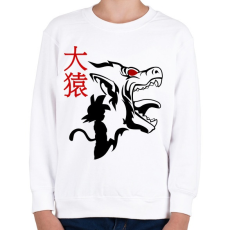 PRINTFASHION GOKU - Gyerek pulóver - Fehér