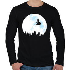 PRINTFASHION Goku holdfényben - Férfi hosszú ujjú póló - Fekete