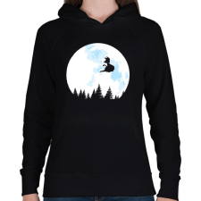 PRINTFASHION Goku holdfényben - Női kapucnis pulóver - Fekete női pulóver, kardigán