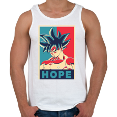 PRINTFASHION Goku Hope - Férfi atléta - Fehér