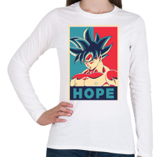 PRINTFASHION Goku Hope - Női hosszú ujjú póló - Fehér női póló