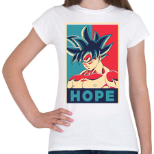 PRINTFASHION Goku Hope - Női póló - Fehér női póló