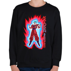 PRINTFASHION Goku Kaioken minta (Dragon Ball) - Gyerek pulóver - Fekete