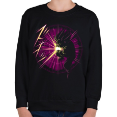 PRINTFASHION Goku kamehameha vol2 - Gyerek pulóver - Fekete