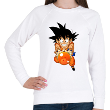 PRINTFASHION goku - Női pulóver - Fehér női pulóver, kardigán