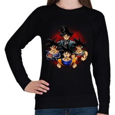 PRINTFASHION Goku - Női pulóver - Fekete női pulóver, kardigán