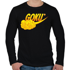 PRINTFASHION GOKU Sport - Férfi hosszú ujjú póló - Fekete