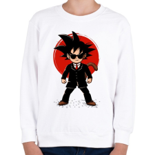 PRINTFASHION Goku - Ügynök - Gyerek pulóver - Fehér gyerek pulóver, kardigán