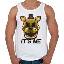 PRINTFASHION GOLDEN FREDDY - Férfi atléta - Fehér atléta, trikó