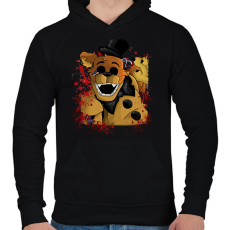 PRINTFASHION golden freddy - Férfi kapucnis pulóver - Fekete