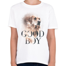 PRINTFASHION Golden Retriever - Good Boy - Gyerek póló - Fehér gyerek póló