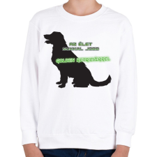 PRINTFASHION Golden retriever - Gyerek pulóver - Fehér gyerek pulóver, kardigán