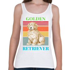 PRINTFASHION Golden Retriever - Női atléta - Fehér női trikó