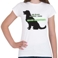 PRINTFASHION Golden retriever - Női póló - Fehér