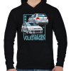 PRINTFASHION golf 4 - Férfi kapucnis pulóver - Fekete