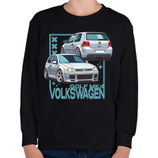 PRINTFASHION golf 4 - Gyerek pulóver - Fekete