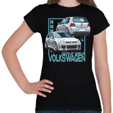 PRINTFASHION golf 4 - Női póló - Fekete