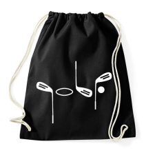 PRINTFASHION Golf  - Sportzsák, Tornazsák - Fekete tornazsák