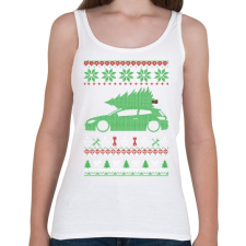 PRINTFASHION Golf Xmas - Női atléta - Fehér női trikó