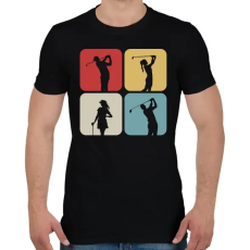 PRINTFASHION Golfozók - Férfi póló - Fekete