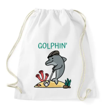PRINTFASHION Golphin - Sportzsák, Tornazsák - Fehér tornazsák