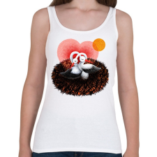 PRINTFASHION Gólya család - Női atléta - Fehér női trikó